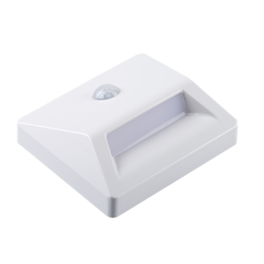 LED-inbouwarmatuur met bewegings- en schemersensor IRS LED/0,3W/3xAAA IP54 wit