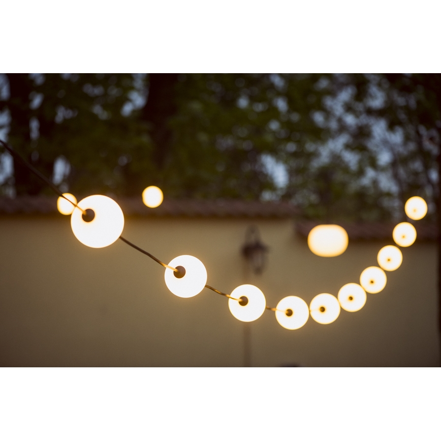 Decoratieve LED Lichtsnoer voor buiten SLINGER STONO 10xLED/10W/230V 6m IP67