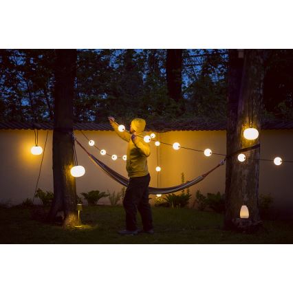 Decoratieve LED Lichtsnoer voor buiten SLINGER STONO 10xLED/10W/230V 6m IP67