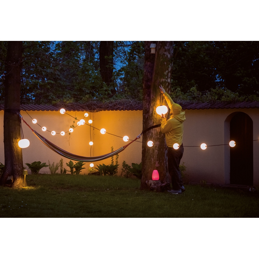 LED Dimbaar buitenshuis rechargeable hanglamp STONO LED/1W/3000 mAh IP54