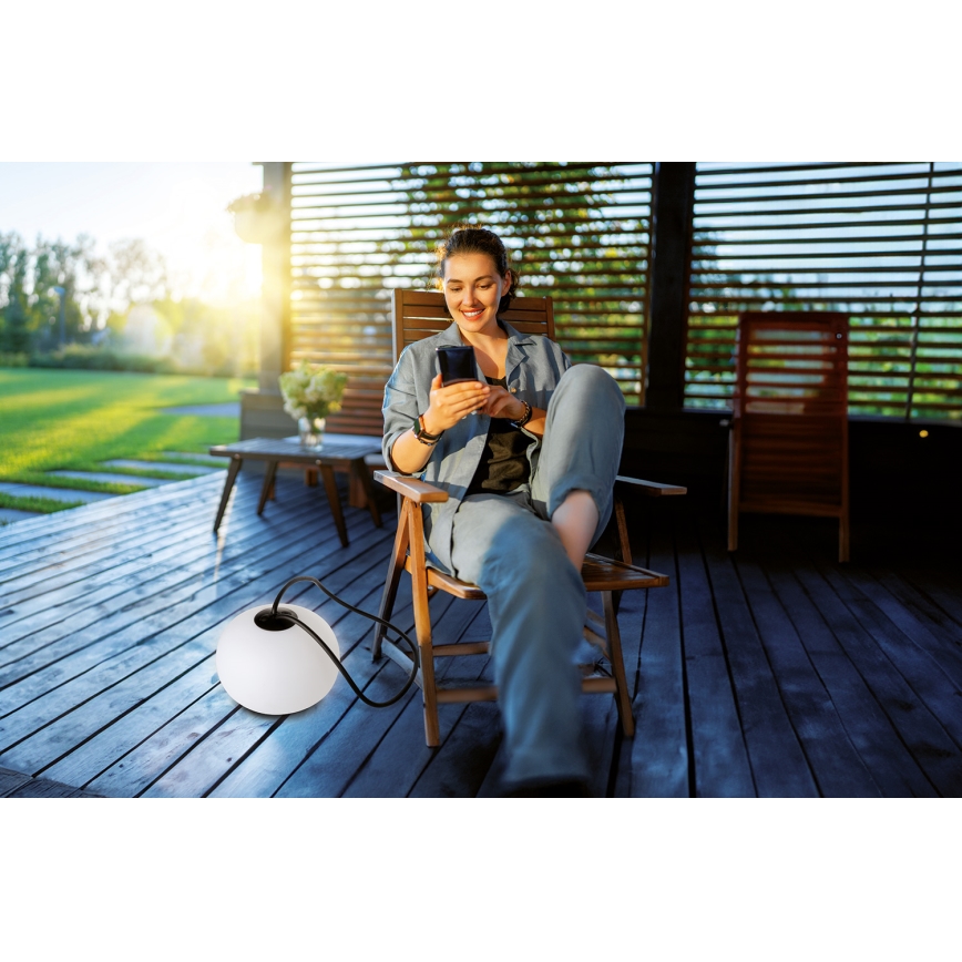 LED Dimbaar buitenshuis rechargeable hanglamp STONO LED/1W/3000 mAh IP54