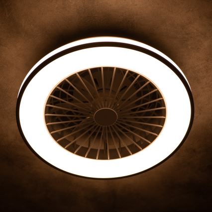 LED Dimbare plafondlamp met ventilator PLAVE LED/48W/230V 3000/4000/6500K + afstandsbediening