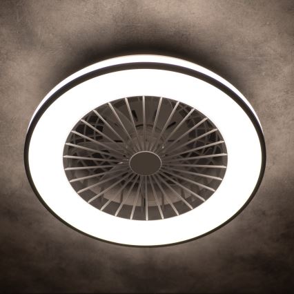 LED Dimbaar plafondlamp met ventilator PLAVE LED/48W/230V 3000/4000/6500K + afstandsbediening