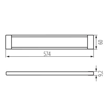 LED Dimmbare meubelverlichting DAXA LED/9W/24V 3000/4000/5500K