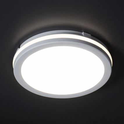 LED Plafondlamp voor buiten BENO ECO LED/12W/230V 3000/4000/6500K diameter 20 cm IP65 wit