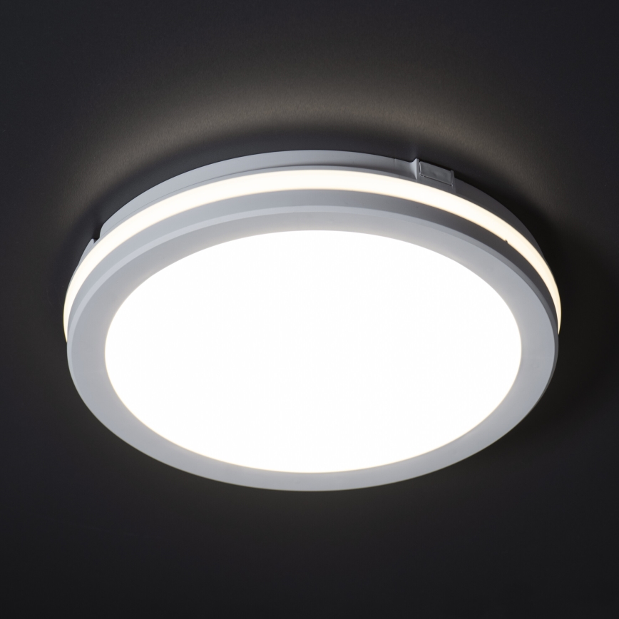 LED Plafondlamp voor buiten BENO ECO LED/12W/230V 3000/4000/6500K diameter 20 cm IP65 wit