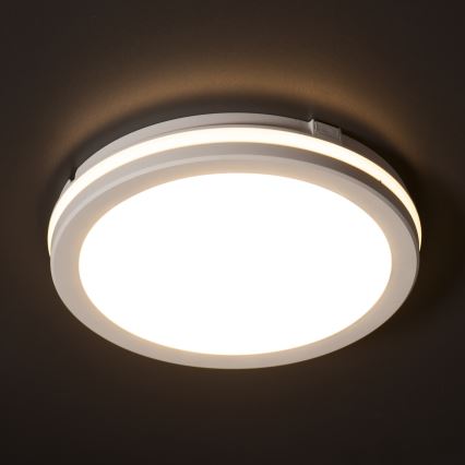 LED Plafondlamp voor buiten BENO ECO LED/12W/230V 3000/4000/6500K diameter 20 cm IP65 wit