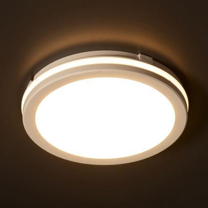 LED Plafondlamp voor buiten BENO ECO LED/12W/230V 3000/4000/6500K diameter 20 cm IP65 wit
