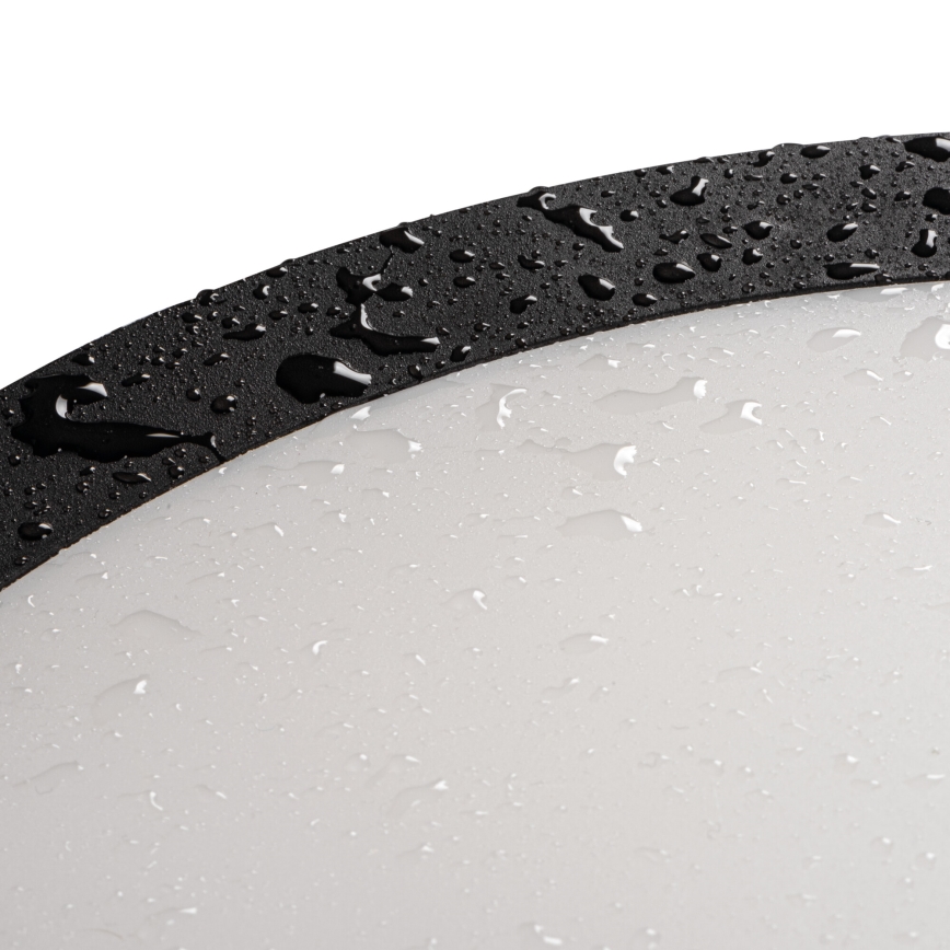 LED Plafondlamp voor buiten BENO E LED/12W/230V 3000/4000/6500K diameter 20 cm IP65 zwart