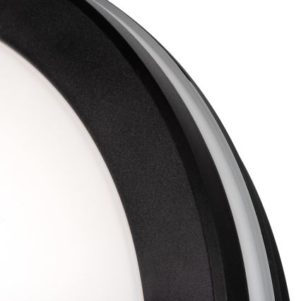 LED Plafondlamp voor buiten BENO ECO LED/12W/230V 3000/4000/6500K diameter 20 cm IP65 zwart