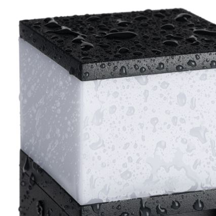 Wandlamp voor buiten met stopcontact DASTEN 1xG9/11W/230V IP44 zwart