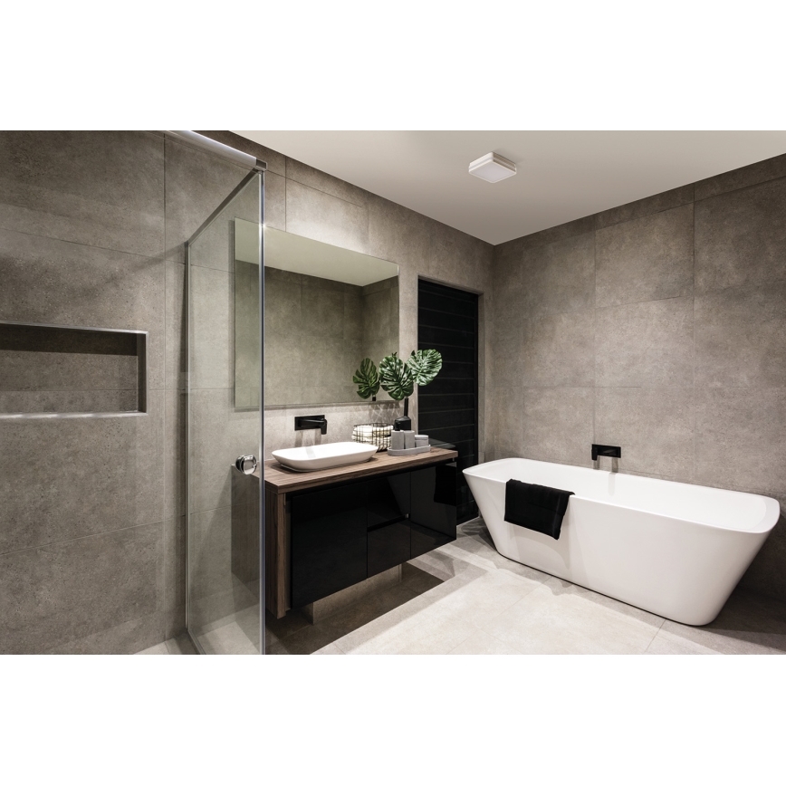 LED Plafondlamp voor buiten met bewegingssensor BENO LED/24/30W/230V 3000/3500/4000K IP65 wit hoekig