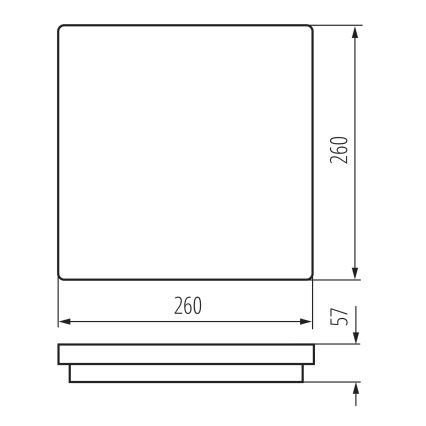 LED Plafondlamp voor buiten BENO LED/24/30W/230V 3000/3500/4000K IP65 wit hoekig