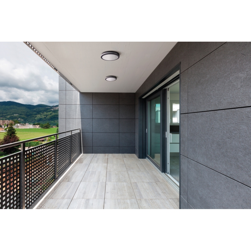 LED Plafondlamp voor buiten BENO LED/24/30W/230V 3000/3500/4000K IP65 antraciet rond