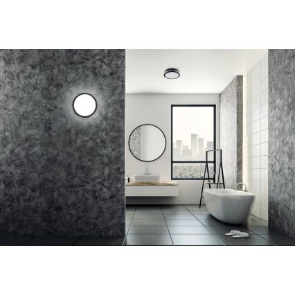 LED Plafondlamp voor buiten met bewegingssensor BENO LED/24/30W/230V 3000/3500/4000K IP65 antraciet rond