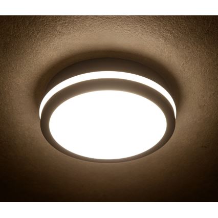 LED Plafondlamp voor buiten met bewegingssensor BENO LED/24/30W/230V 3000/3500/4000K IP65 antraciet rond