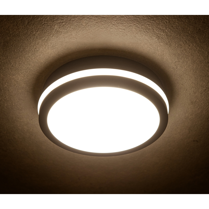 LED Plafondlamp voor buiten met bewegingssensor BENO LED/24/30W/230V 3000/3500/4000K IP65 antraciet rond