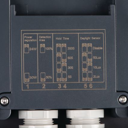 LED Plafondlamp voor buiten met bewegingssensor BENO LED/24/30W/230V 3000/3500/4000K IP65 antraciet rond