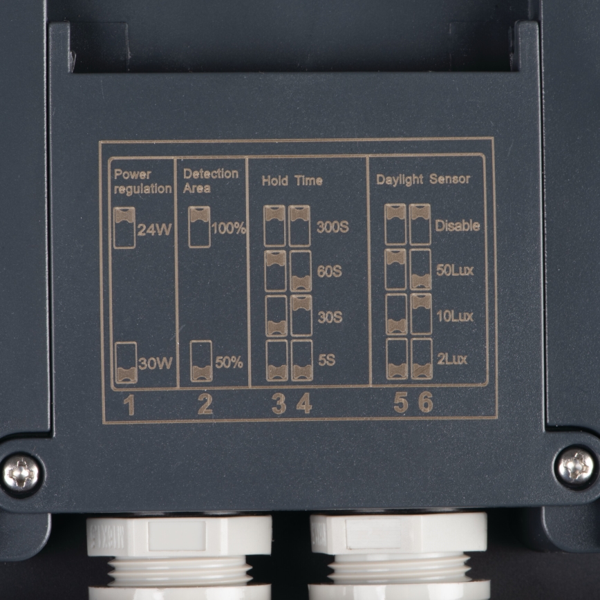 LED Plafondlamp voor buiten met bewegingssensor BENO LED/24/30W/230V 3000/3500/4000K IP65 antraciet rond
