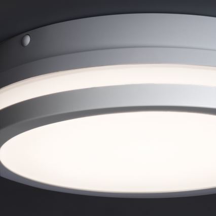 LED Plafondlamp voor buiten met bewegingssensor BENO LED/24/30W/230V 3000/3500/4000K IP65 wit rond