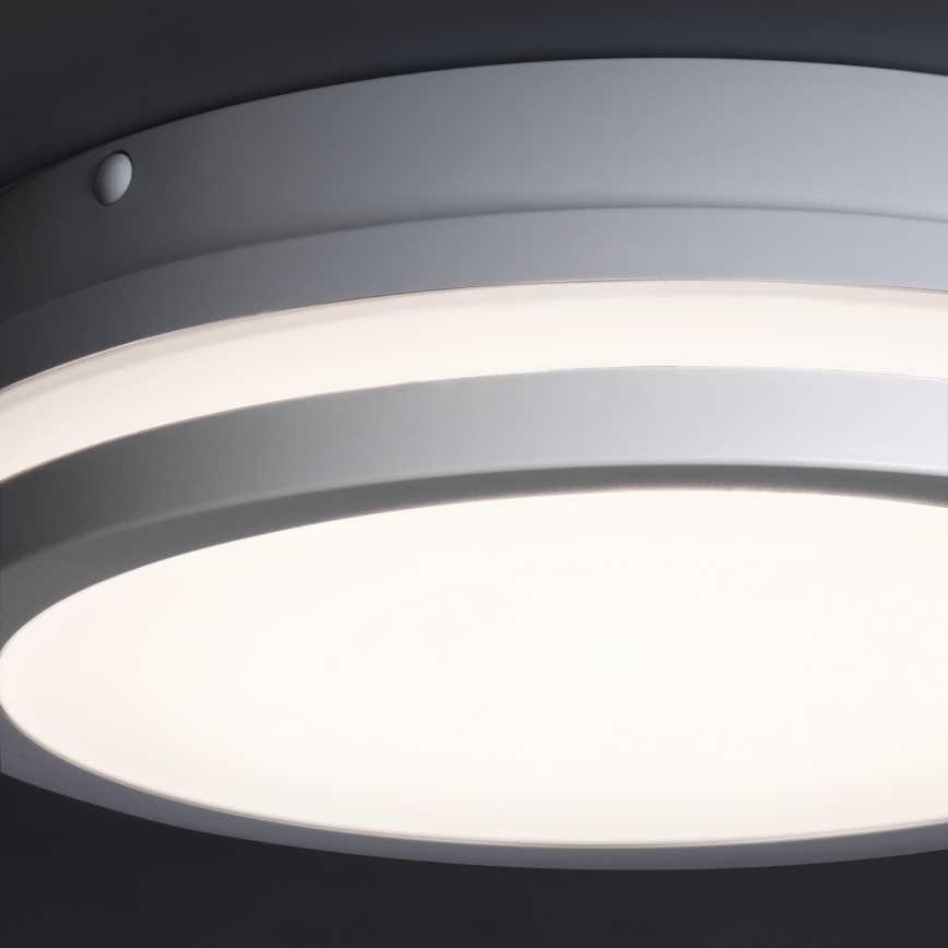 LED Plafondlamp voor buiten met bewegingssensor BENO LED/24/30W/230V 3000/3500/4000K IP65 wit rond