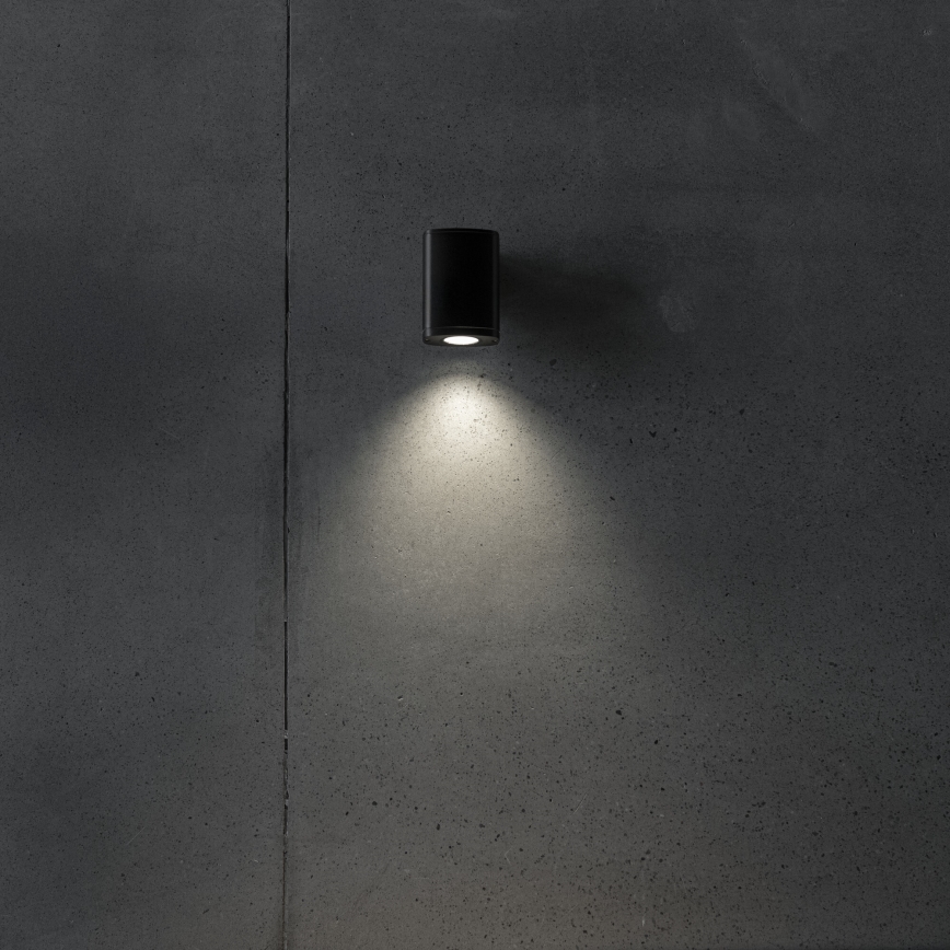 Wandlamp voor buiten ZEVI 1xGU10/10W/230V IP54 zwart