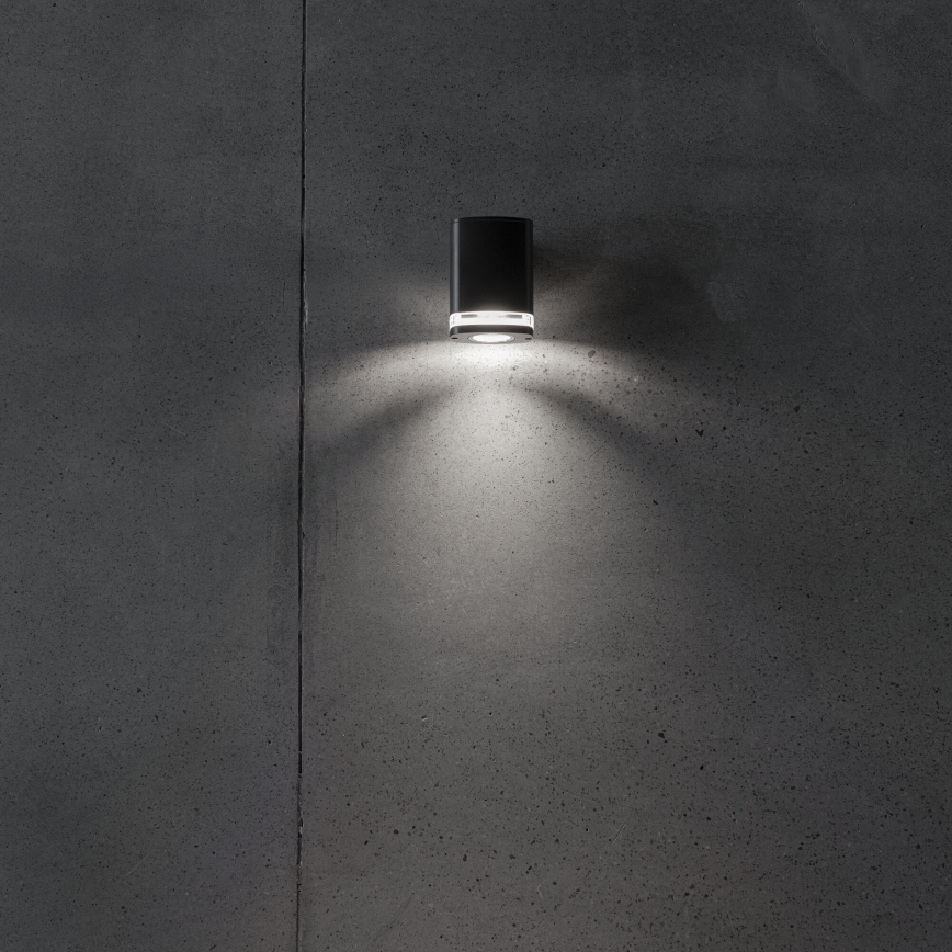 Wandlamp voor buiten ZEVI 1xGU10/10W/230V IP54 zwart