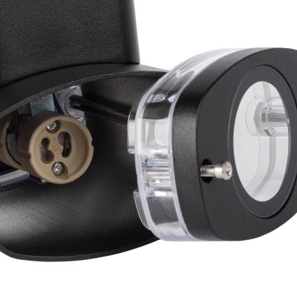 Wandlamp voor buiten ZEVI 1xGU10/10W/230V IP54 antraciet