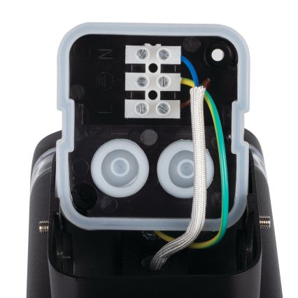 Wandlamp voor buiten ZEVI 2xGU10/10W/230V IP54 zwart