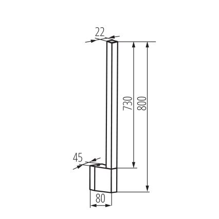LED Wandlamp voor buiten YALTE LED/10W/230V 4000K IP54 zwart