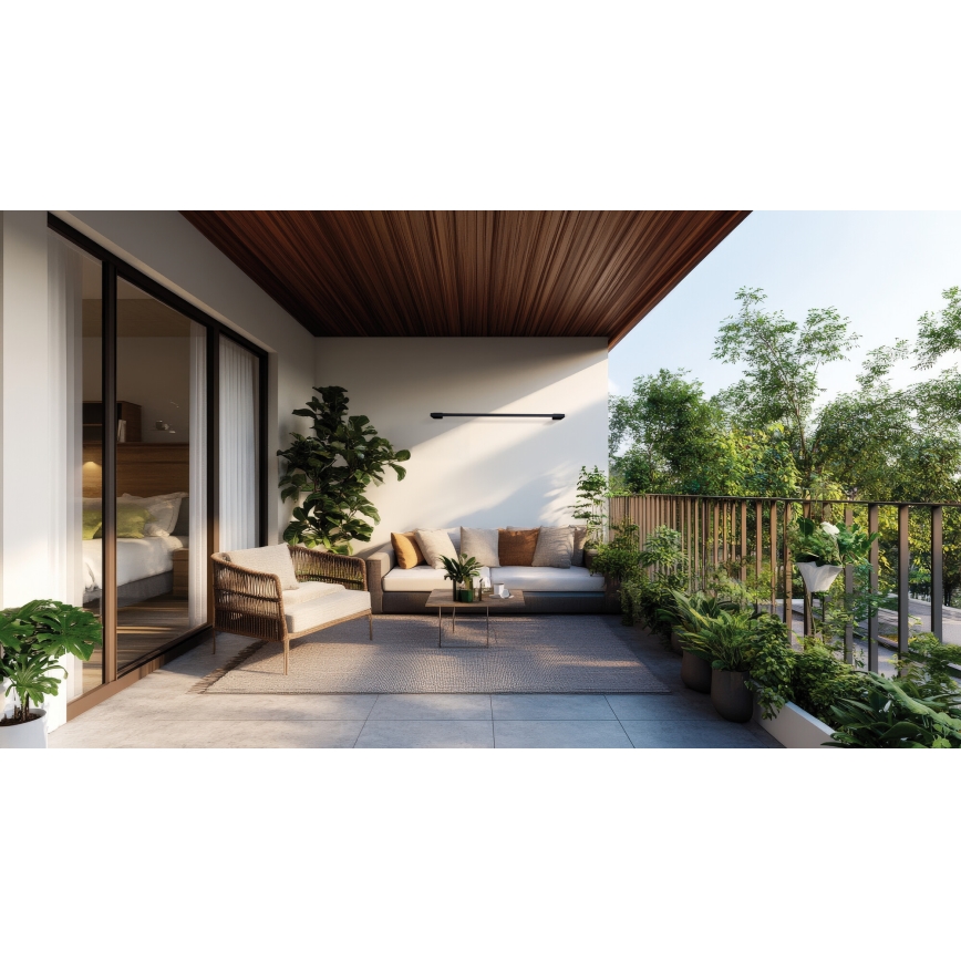 LED Wandlamp voor buiten YALTE LED/8W/230V 3000K IP54 zwart