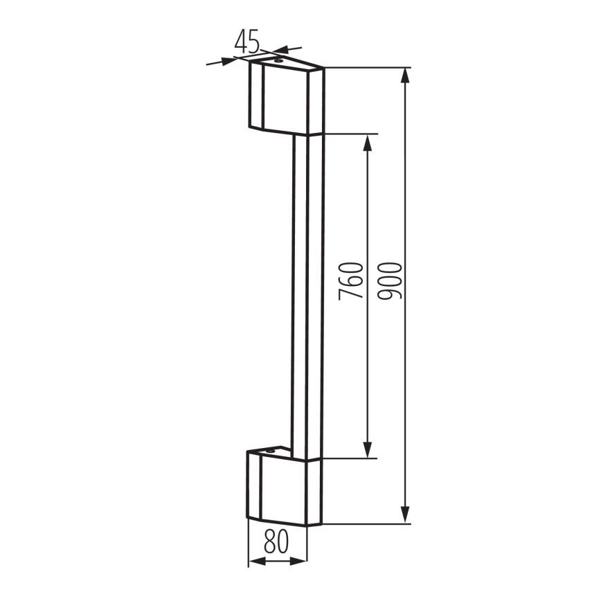 LED Wandlamp voor buiten YALTE LED/8W/230V 3000K IP54 zwart