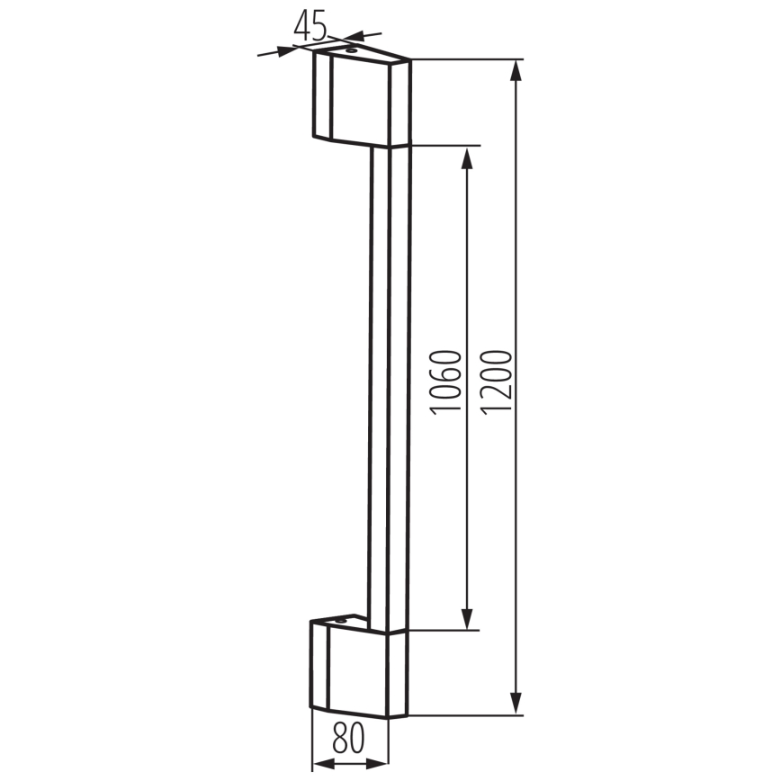 LED Wandlamp voor buiten YALTE LED/11W/230V 3000K IP54 zwart