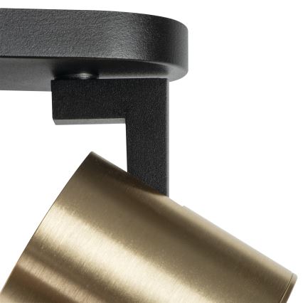 Wandspot LAURIN 1xGU10/10W/230V messing/zwart