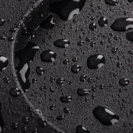 LED-traparmatuur met bewegings- en schemersensor EXIN LED/2,5W/230V 3000K IP65 zwart rond