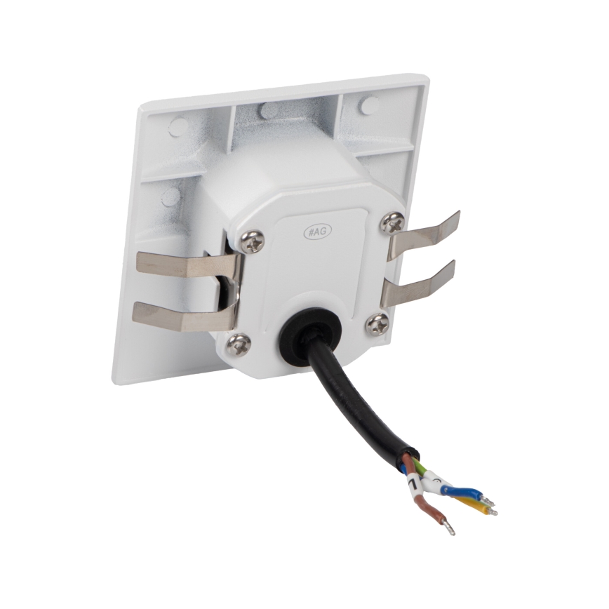 LED traparmatuur met bewegings- en schemersensor EXIN LED/2,5W/230V 4000K IP65 wit vierkant