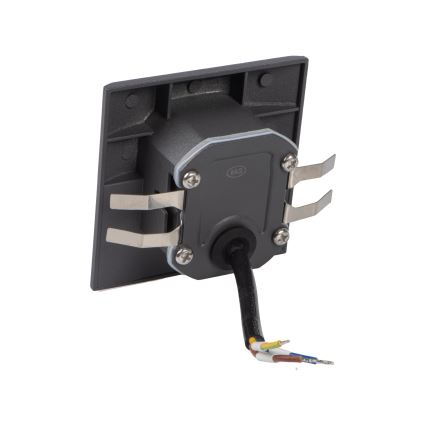 LED-trapverlichting met bewegings- en schemersensor EXIN LED/2,5W/230V 4000K IP65 antraciet, vierkant