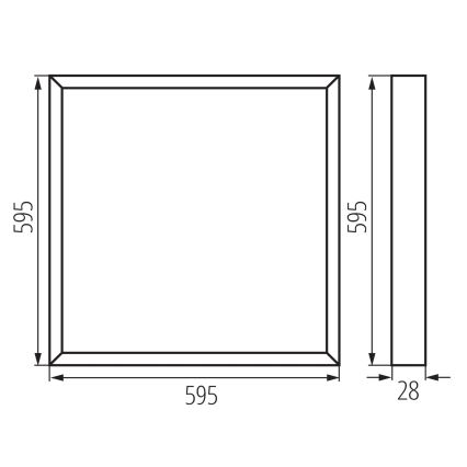 LED-paneel voor systeemplafond BLINGO UAIO LED/38W/230V 3000/4000/6500K 60x60 cm CRI 90 UGR19