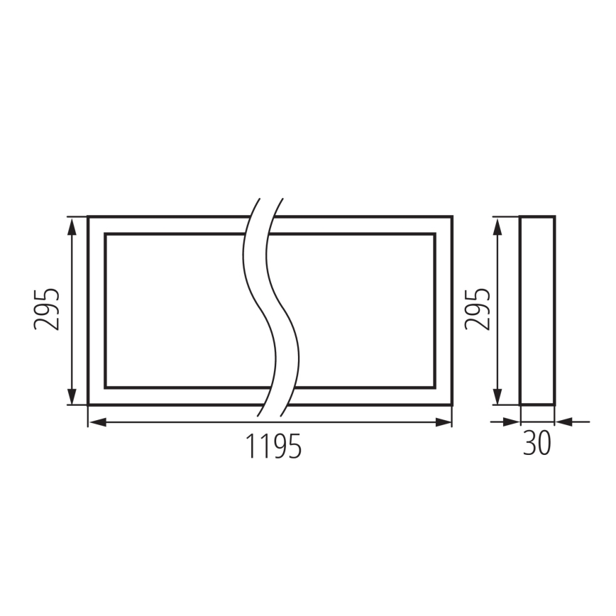LED-paneel voor systeemplafond BLINGO AIO LED/38W/230V 3000/4000/6500K 120x30 cm CRI 90