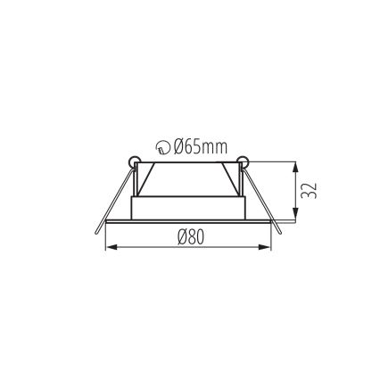 LED inbouwarmatuur FIZU LED/4W/230V 3000/4000/6500K zwart
