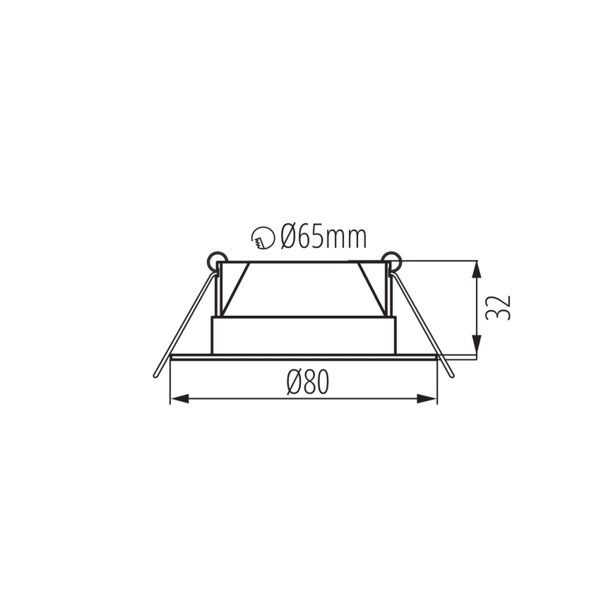 LED inbouwarmatuur FIZU LED/4W/230V 3000/4000/6500K wit