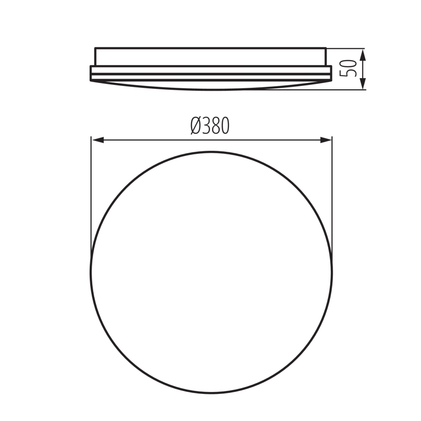 LED plafondlamp voor badkamer ENELO LED/24W/230V Ø 38 cm IP44