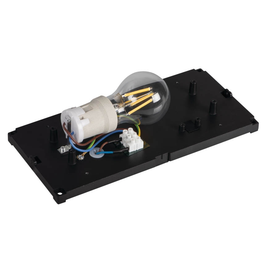 Buitenwandlamp LERTO 1xE27/15W/230V IP54 zwart