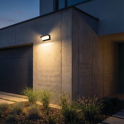 LED buitenwandlamp LERTO LED/12W/230V IP54 zwart