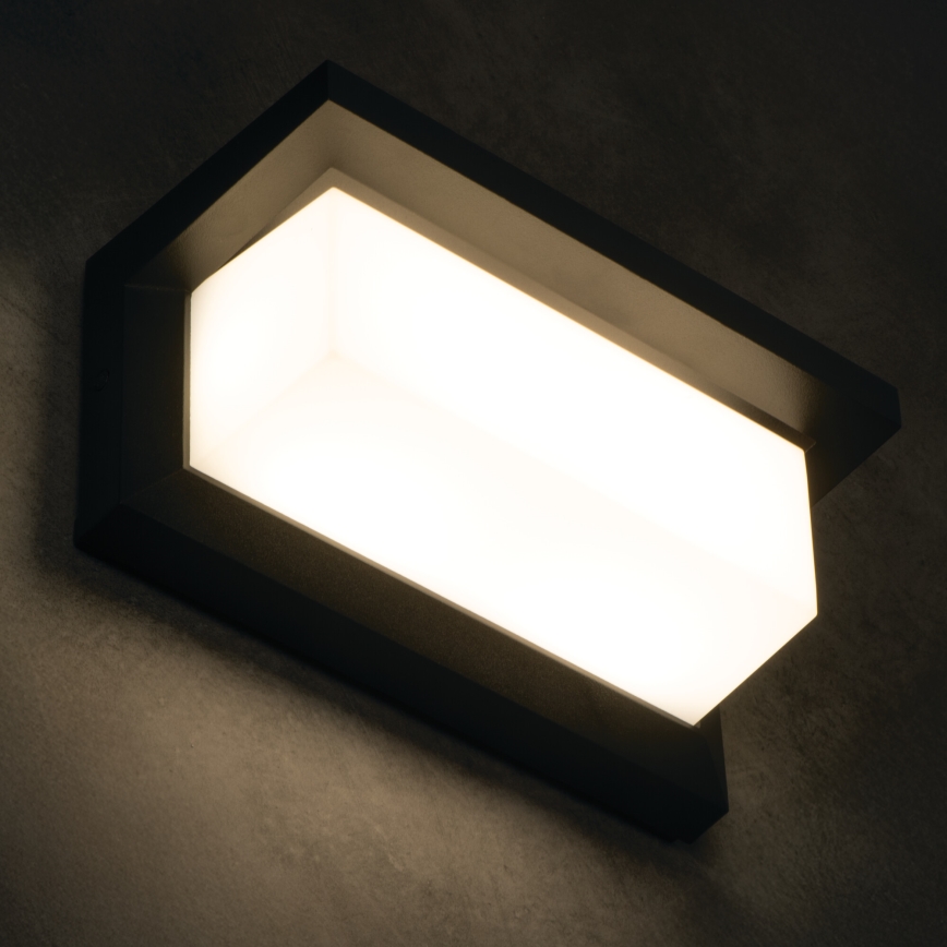 LED buitenwandlamp LERTO LED/12W/230V IP54 zwart