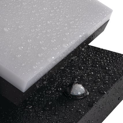 LED buitenwandlamp met bewegings- en schemersensor XERTO LED/20W/230V 3000/4000/6500K IP44 zwart