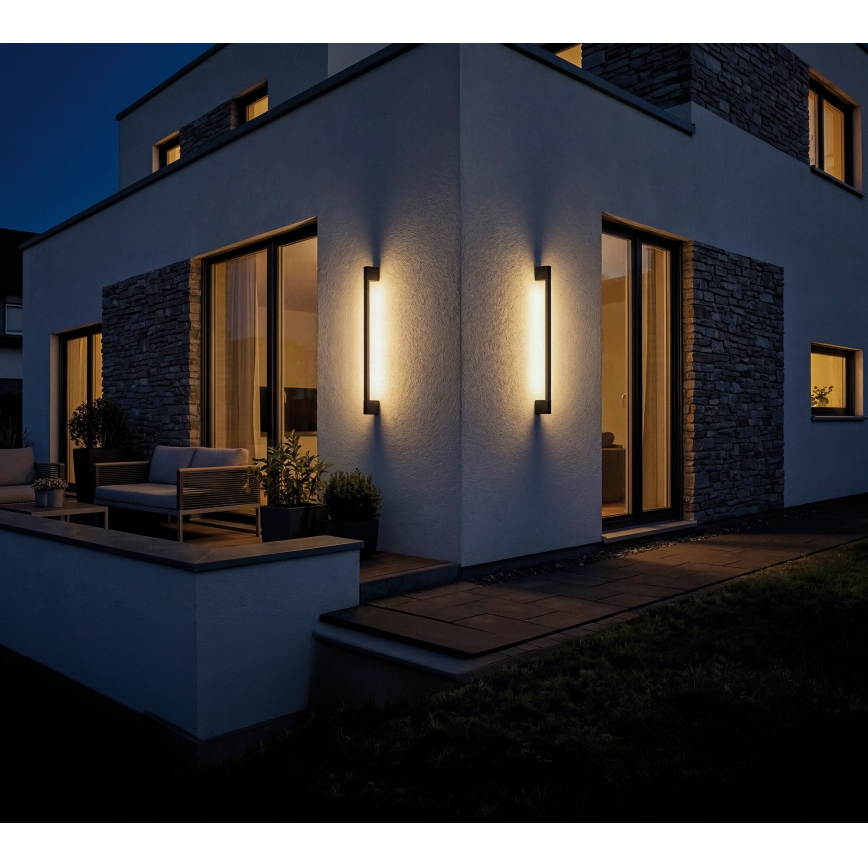 LED buitenwandlamp YALTE LED/8,5W/230V 3000/4000/6500K 93 cm IP54 zwart
