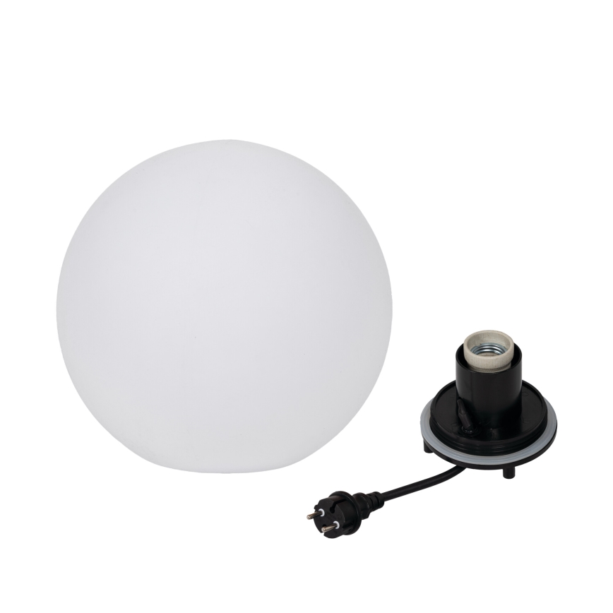 Buitenlamp STONO 1xE27/20W/230V Ø 30 cm IP65 wit