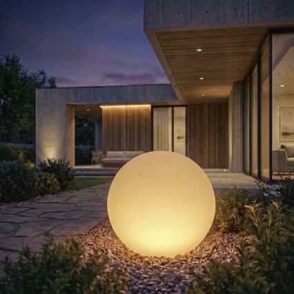 Buitenlamp STONO 1xE27/20W/230V Ø 50 cm IP65 wit