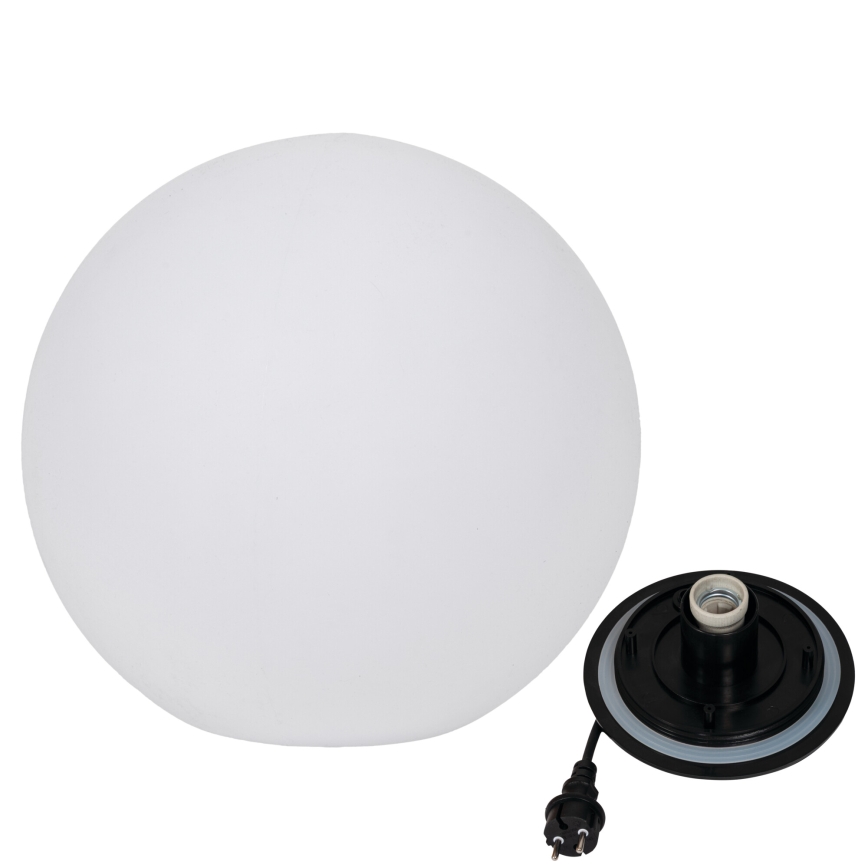 Buitenlamp STONO 1xE27/20W/230V Ø 50 cm IP65 wit
